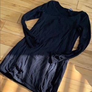 Divided black dress